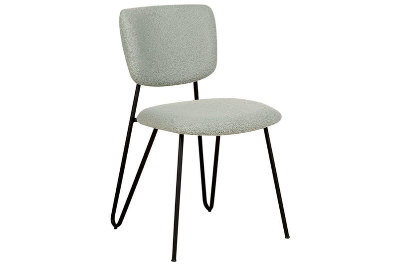 2 ruokatuolin setti Nelko - Vihreä, musta - Huonekalut - Tuoli & nojatuoli - Ruokapöydän tuolit
