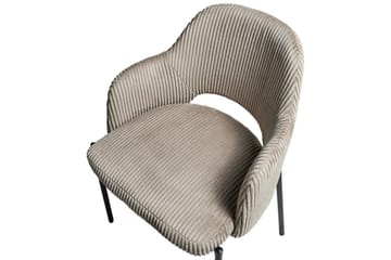 2 ruokatuolin setti Raton - Beige, musta - Huonekalut - Tuoli & nojatuoli - Ruokapöydän tuolit