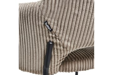 2 ruokatuolin setti Raton - Beige, musta - Huonekalut - Tuoli & nojatuoli - Ruokapöydän tuolit