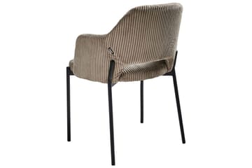 2 ruokatuolin setti Raton - Beige, musta - Huonekalut - Tuoli & nojatuoli - Ruokapöydän tuolit