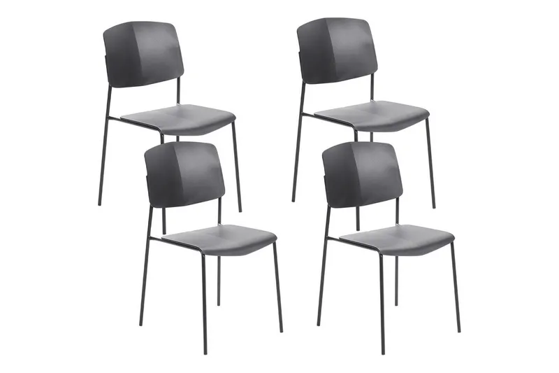 4 ruokatuolin setti Astoria - Musta - Huonekalut - Tuoli & nojatuoli - Ruokapöydän tuolit