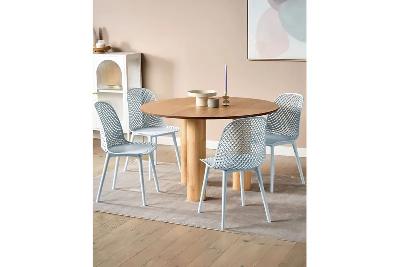 4 ruokatuolin setti Emory - Sininen - Huonekalut - Tuoli & nojatuoli - Ruokapöydän tuolit