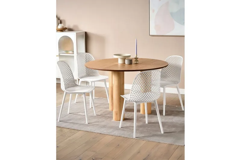 4 ruokatuolin setti Emory - Valkoinen - Huonekalut - Tuoli & nojatuoli - Ruokapöydän tuolit