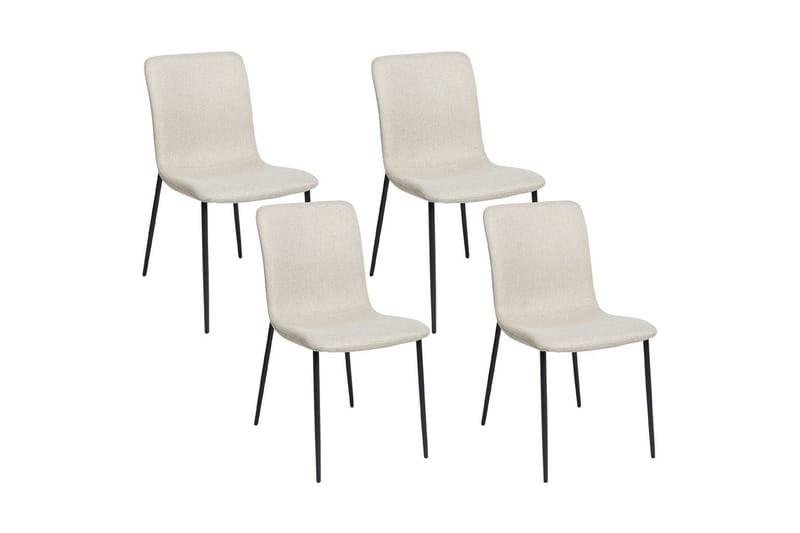 4 ruokatuolin setti Glendive, Beige, musta