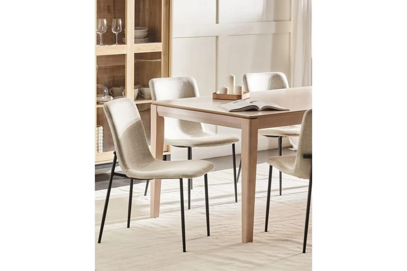 4 ruokatuolin setti Glendive - Beige, musta - Huonekalut - Tuoli & nojatuoli - Ruokapöydän tuolit