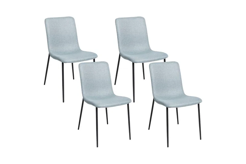 4 ruokatuolin setti Glendive - Sininen, Musta - Huonekalut - Tuoli & nojatuoli - Ruokapöydän tuolit