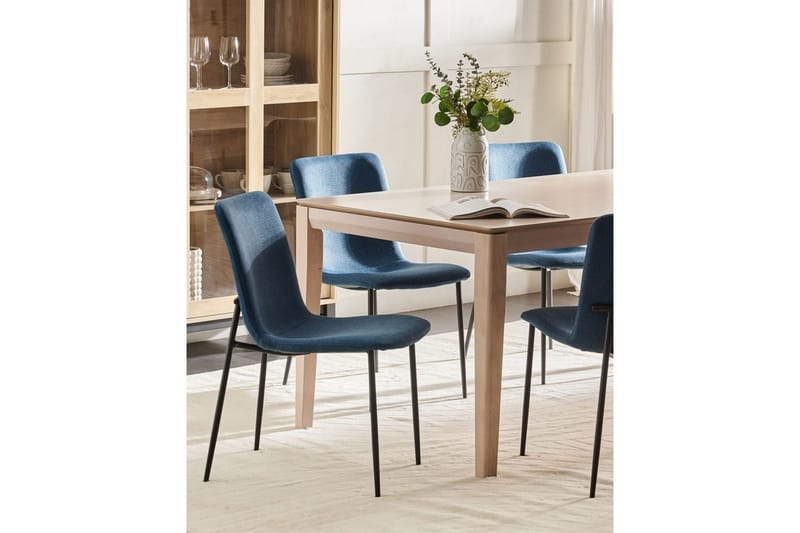 4 ruokatuolin setti Glendive - Tummansininen, musta - Huonekalut - Tuoli & nojatuoli - Ruokapöydän tuolit