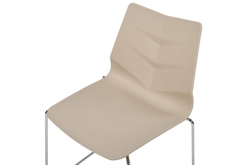 4 ruokatuolin setti Hartley - Beige, hopea - Huonekalut - Tuoli & nojatuoli - Ruokapöydän tuolit