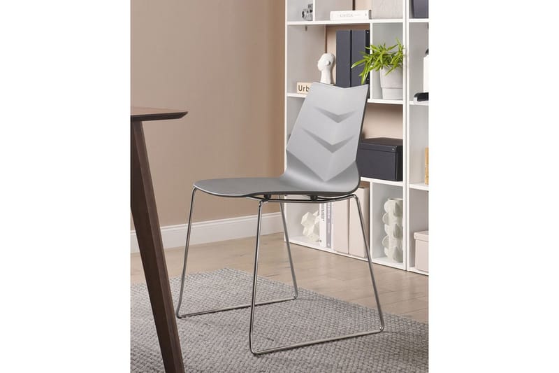 4 ruokatuolin setti Hartley - Tummanharmaa, hopea - Huonekalut - Tuoli & nojatuoli - Ruokapöydän tuolit