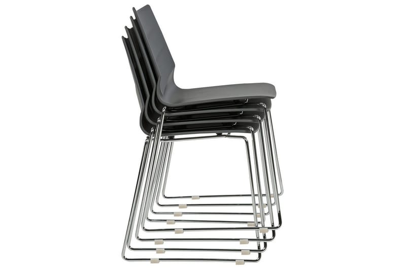 4 ruokatuolin setti Hartley - Tummanharmaa, hopea - Huonekalut - Tuoli & nojatuoli - Ruokapöydän tuolit