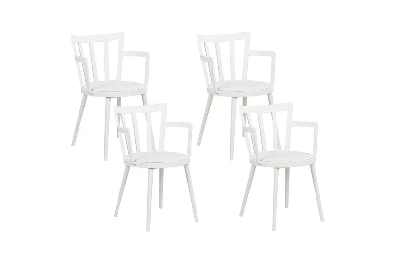 4 ruokatuolin setti Morill - Valkoinen - Huonekalut - Tuoli & nojatuoli - Ruokapöydän tuolit