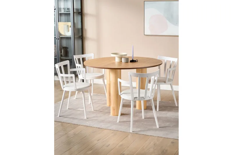 4 ruokatuolin setti Morill - Valkoinen - Huonekalut - Tuoli & nojatuoli - Ruokapöydän tuolit