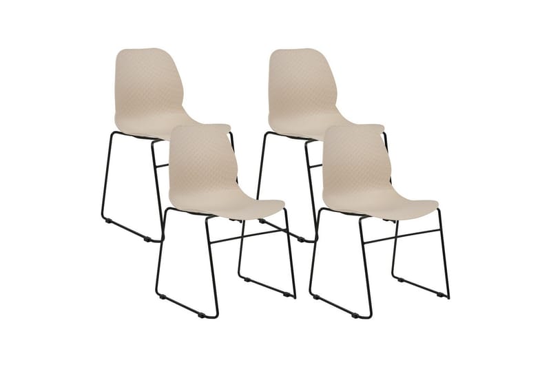 4 ruokatuolin setti Panora, Beige, musta