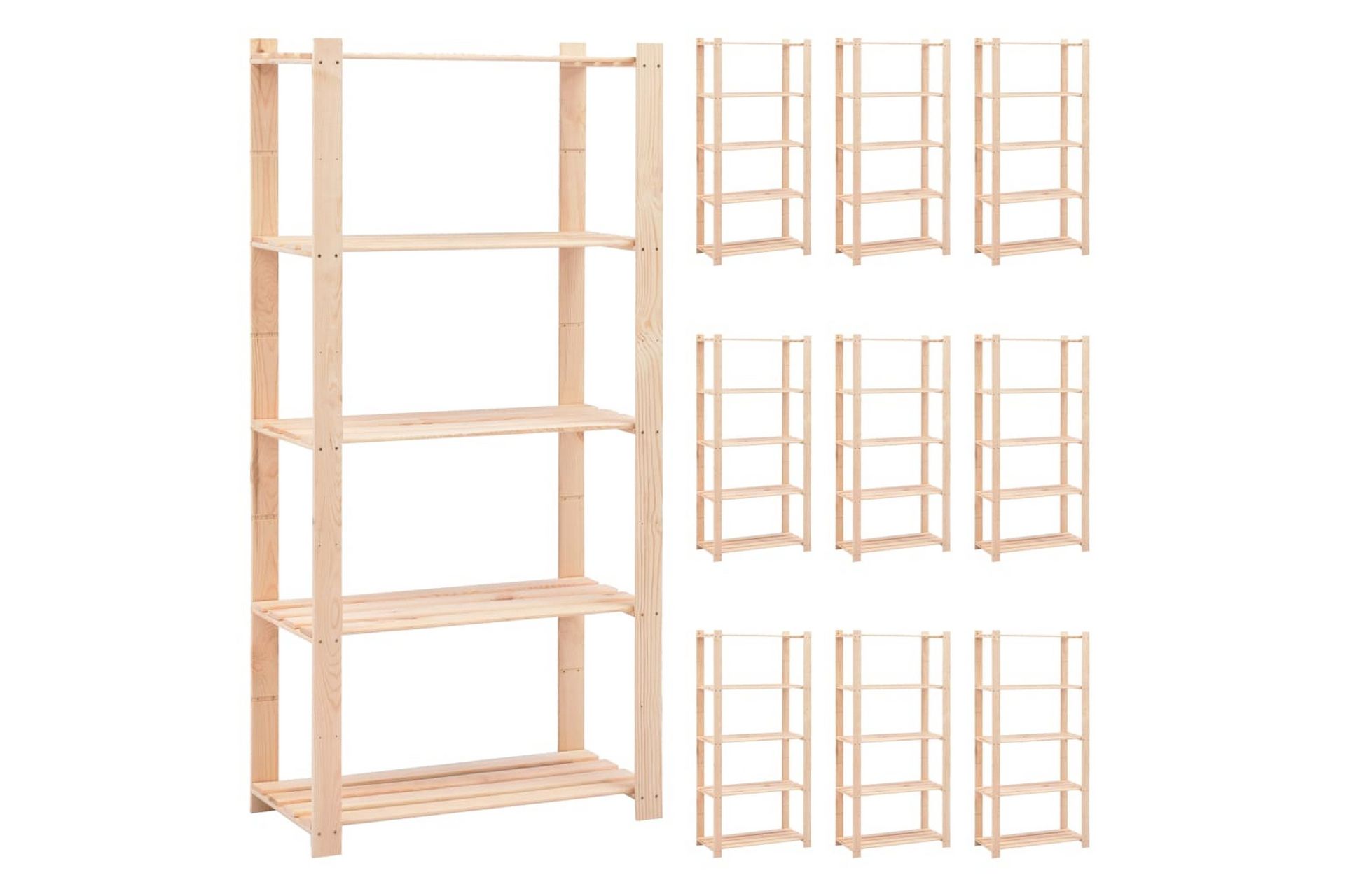 5-kerroksiset varastohyllyt 10 kpl 80x38x170 cm 250kg - Huonekalut - Tuoli & nojatuoli - Baarituoli