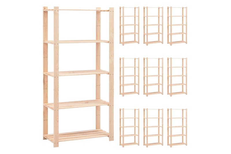 5-kerroksiset varastohyllyt 10 kpl 80x38x170 cm 250kg - Huonekalut - Tuoli & nojatuoli - Baarituoli