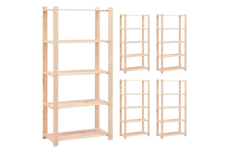 5-kerroksiset varastohyllyt 5 kpl 80x38x170cm 250kg - Huonekalut - Tuoli & nojatuoli - Baarituoli