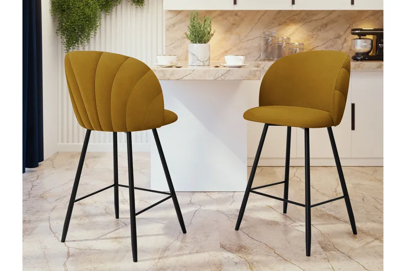 Aikka Baarituoli 105 cm - Keltainen - Huonekalut - Tuoli & nojatuoli - Baarituoli