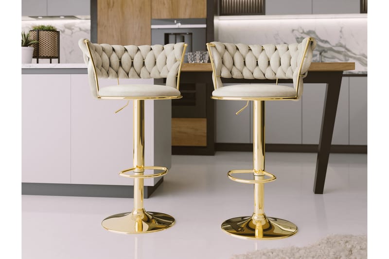 Aikka Baarituoli 98 cm - Beige - Huonekalut - Tuoli & nojatuoli - Baarituoli