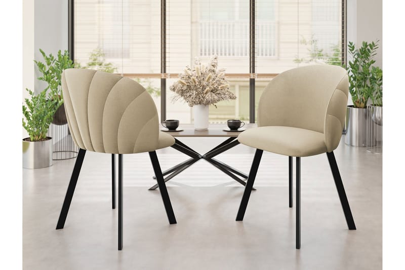 Akitomo Ruokatuoli - Beige - Huonekalut - Tuoli & nojatuoli - Ruokapöydän tuolit