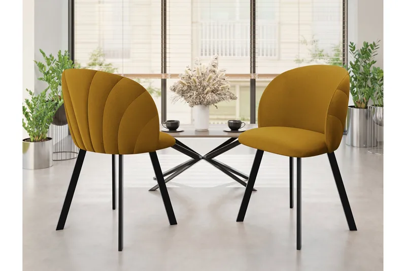 Akitomo Ruokatuoli - Keltainen - Huonekalut - Tuoli & nojatuoli - Ruokapöydän tuolit