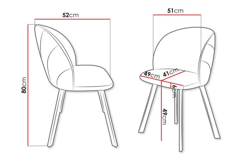 Akitomo Ruokatuoli - Valkoinen - Huonekalut - Tuoli & nojatuoli - Ruokapöydän tuolit