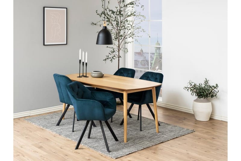 Alsephina Käsinojatuoli - Sininen - Huonekalut - Tuoli & nojatuoli - Ruokapöydän tuolit