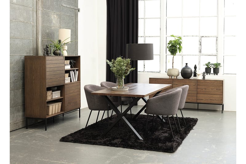 Amena Käsinojallinen tuoli - Tummanharmaa - Huonekalut - Tuoli & nojatuoli - Ruokapöydän tuolit