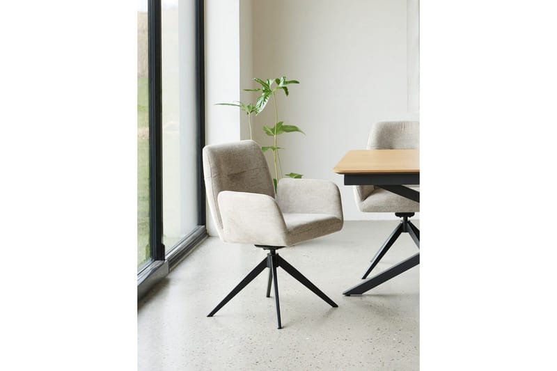 Annabela Nojatuoli - Beige - Huonekalut - Tuoli & nojatuoli - Ruokapöydän tuolit