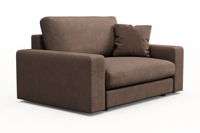 Arken Lyx Suuri Syvä Kangasnojatuoli - Ruskea - Huonekalut - Tuoli & nojatuoli - Nojatuoli & lepotuoli