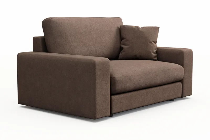 Arken Lyx Suuri Syvä Kangasnojatuoli - Ruskea - Huonekalut - Tuoli & nojatuoli - Nojatuoli & lepotuoli