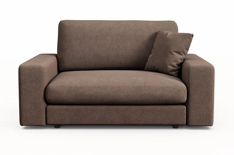 Arken Lyx Suuri Syvä Kangasnojatuoli - Ruskea - Huonekalut - Tuoli & nojatuoli - Nojatuoli & lepotuoli