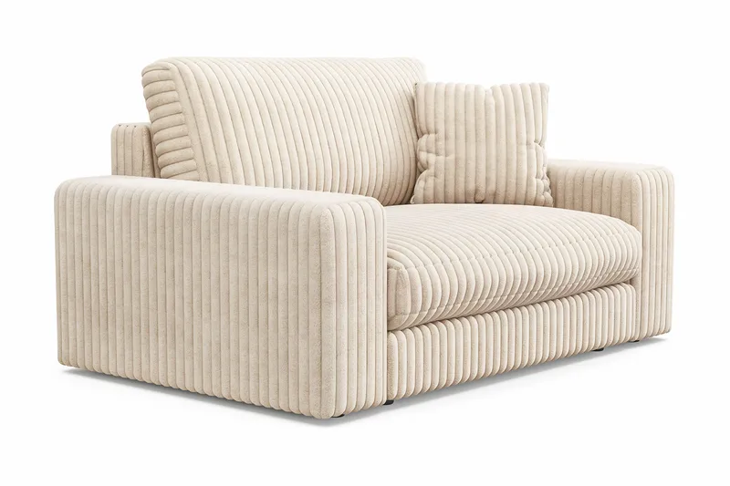 Arken Lyx Suuri Syvä Manchesternojatuoli - Beige - Huonekalut - Tuoli & nojatuoli - Nojatuoli & lepotuoli