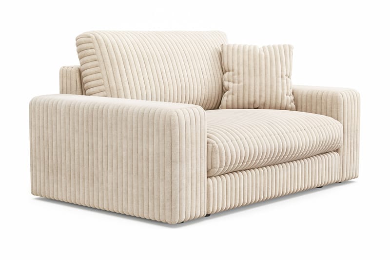 Arken Lyx Suuri Syvä Manchesternojatuoli - Beige - Huonekalut - Tuoli & nojatuoli - Nojatuoli & lepotuoli