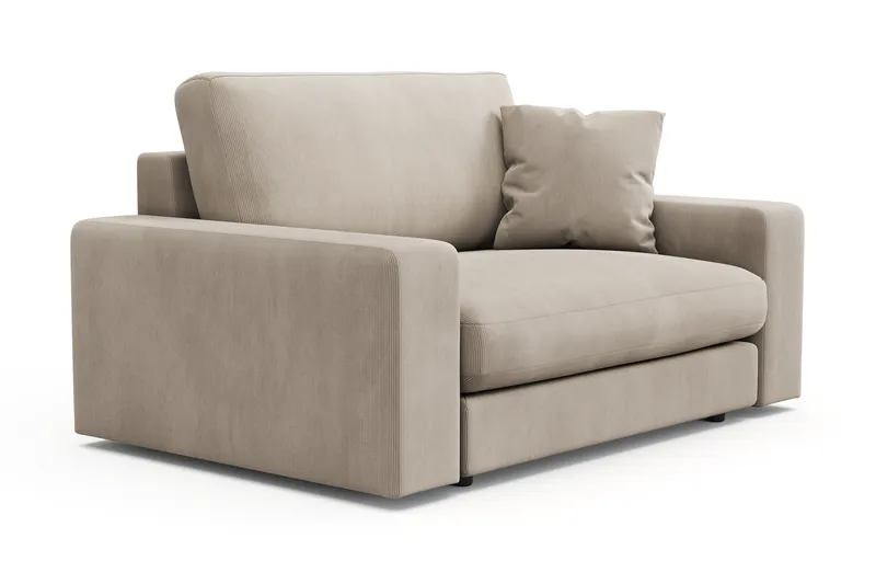 Arken Lyx Suuri Syvä Manchesternojatuoli - Greige - Huonekalut - Tuoli & nojatuoli - Nojatuoli & lepotuoli