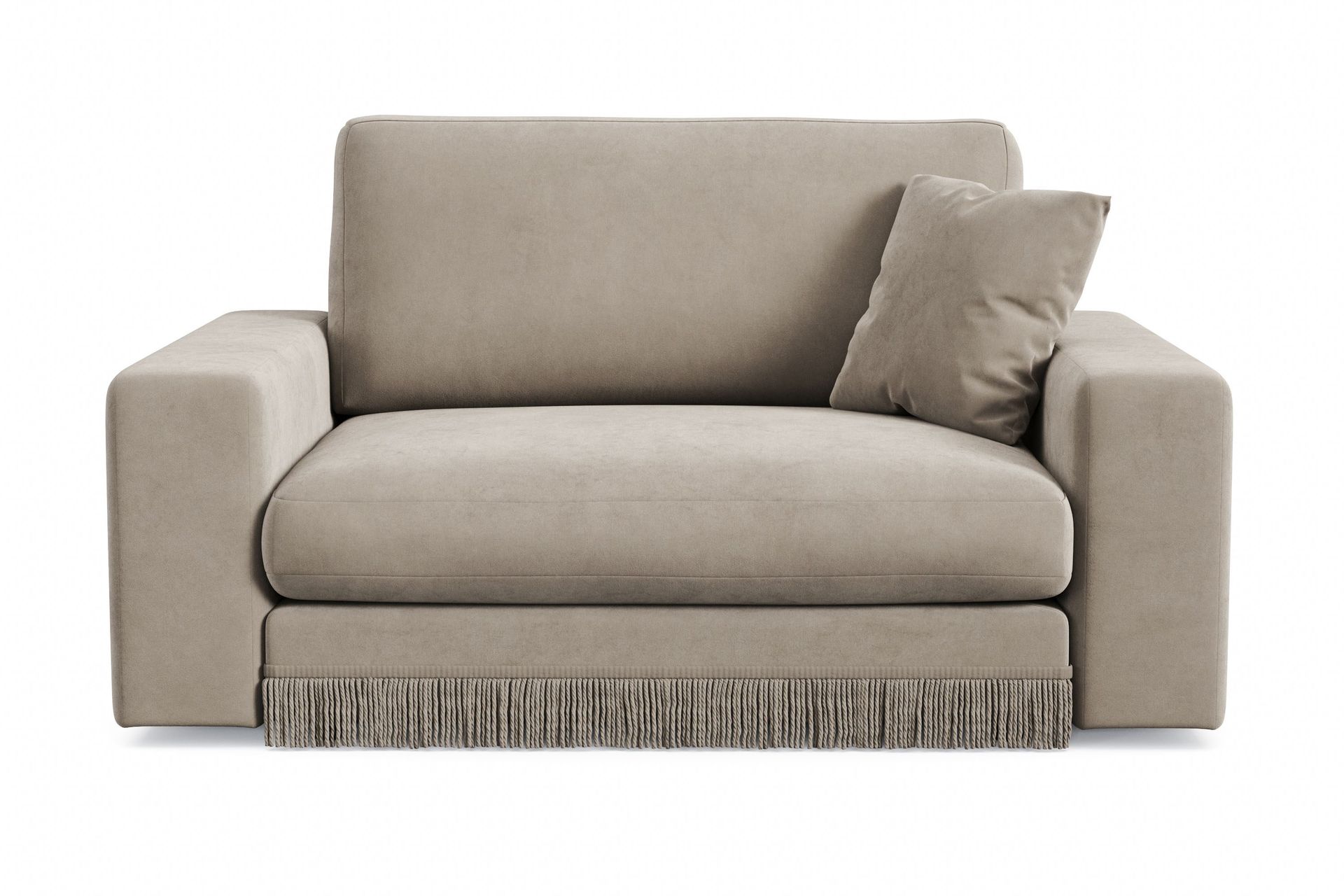 Arken Lyx Suuri Syvä Samettinen nojatuoli - Beige
