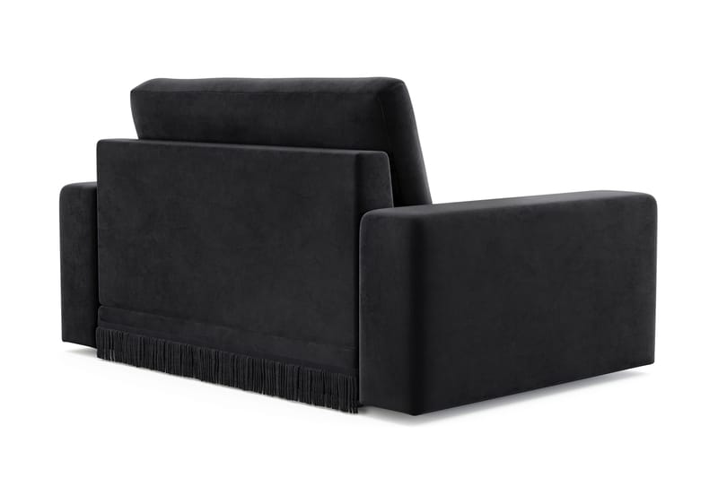 Arken Lyx Suuri Syvä Samettinen nojatuoli - Musta - Huonekalut - Tuoli & nojatuoli - Nojatuoli & lepotuoli