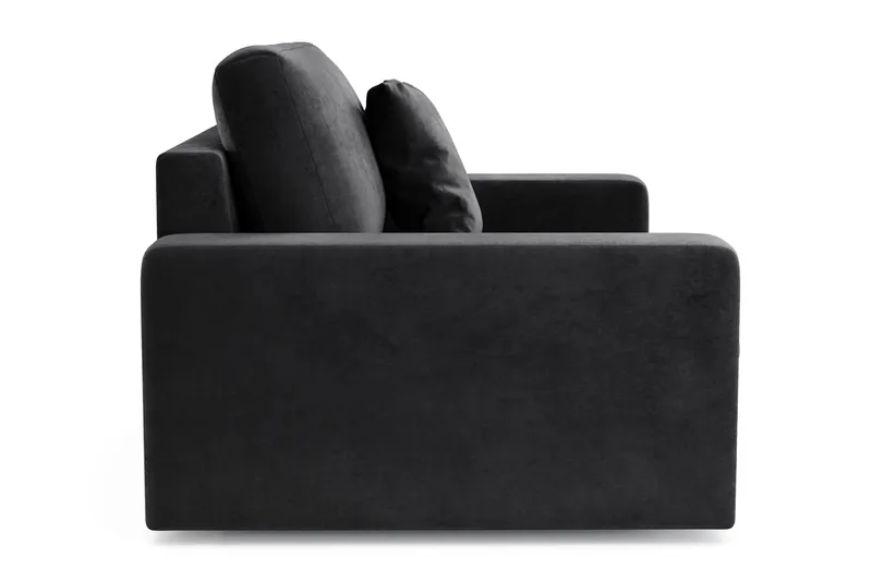 Arken Lyx Suuri Syvä Samettinen nojatuoli - Musta - Huonekalut - Tuoli & nojatuoli - Nojatuoli & lepotuoli