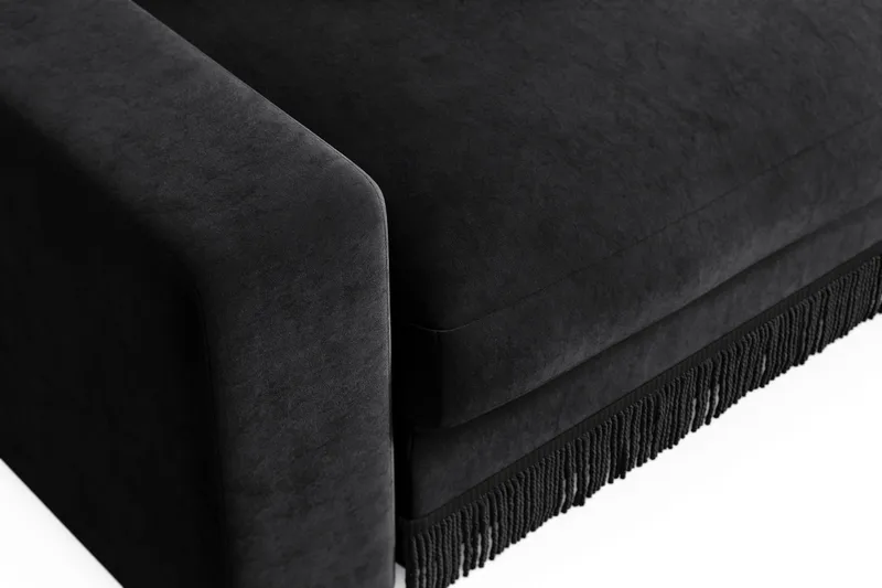 Arken Lyx Suuri Syvä Samettinen nojatuoli - Musta - Huonekalut - Tuoli & nojatuoli - Nojatuoli & lepotuoli