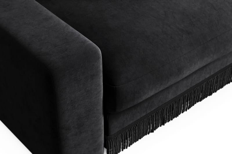 Arken Lyx Suuri Syvä Samettinen nojatuoli - Musta - Huonekalut - Tuoli & nojatuoli - Nojatuoli & lepotuoli