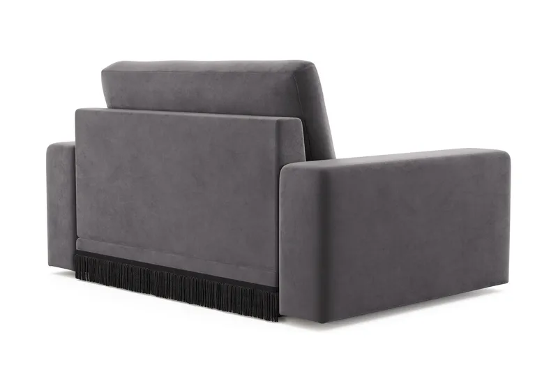 Arken Lyx Suuri Syvä Samettinen nojatuoli - Tummanharmaa - Huonekalut - Tuoli & nojatuoli - Nojatuoli & lepotuoli
