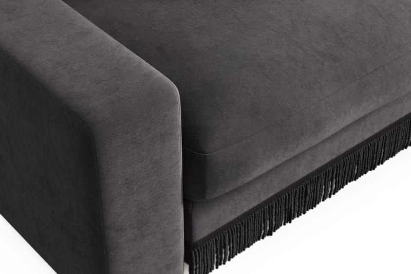 Arken Lyx Suuri Syvä Samettinen nojatuoli - Tummanharmaa - Huonekalut - Tuoli & nojatuoli - Nojatuoli & lepotuoli