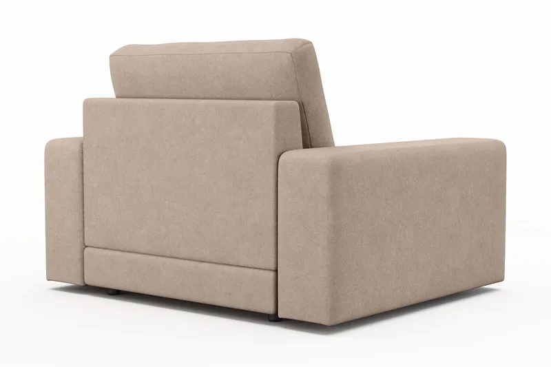 Arken Lyx Syvä Kangasnojatuoli - Beige - Huonekalut - Tuoli & nojatuoli - Nojatuoli & lepotuoli