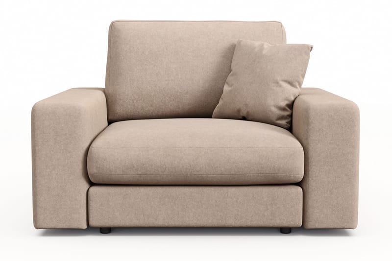 Arken Lyx Syvä Kangasnojatuoli - Beige - Huonekalut - Tuoli & nojatuoli - Nojatuoli & lepotuoli