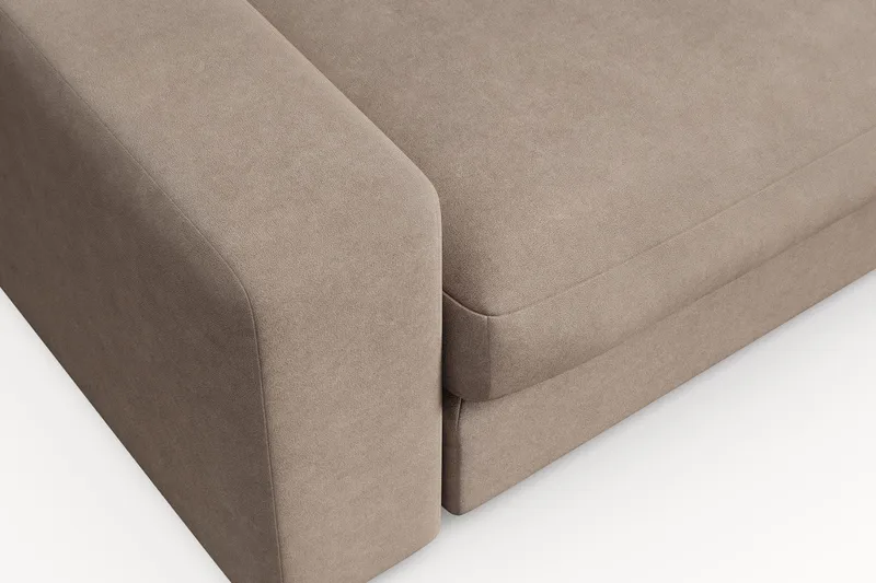 Arken Lyx Syvä Kangasnojatuoli - Beige - Huonekalut - Tuoli & nojatuoli - Nojatuoli & lepotuoli