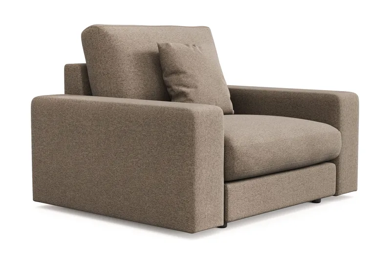 Arken Lyx Syvä Kangasnojatuoli - Ruskea - Huonekalut - Tuoli & nojatuoli - Nojatuoli & lepotuoli