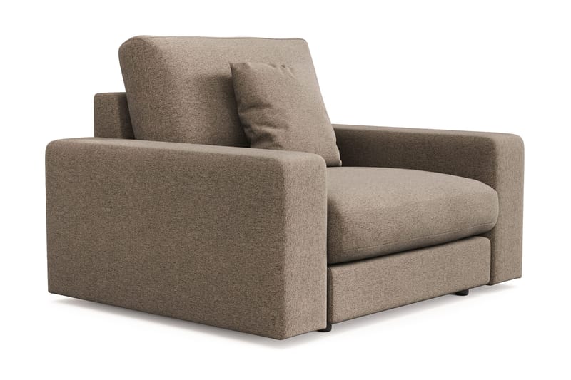 Arken Lyx Syvä Kangasnojatuoli - Ruskea - Huonekalut - Tuoli & nojatuoli - Nojatuoli & lepotuoli