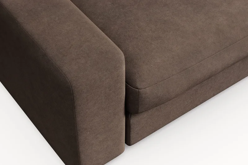 Arken Lyx Syvä Kangasnojatuoli - Ruskea - Huonekalut - Tuoli & nojatuoli - Nojatuoli & lepotuoli