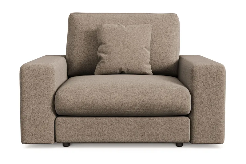 Arken Lyx Syvä Kangasnojatuoli - Ruskea - Huonekalut - Tuoli & nojatuoli - Nojatuoli & lepotuoli