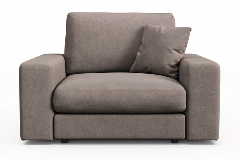 Arken Lyx Syvä Kangasnojatuoli - Ruskea - Huonekalut - Tuoli & nojatuoli - Nojatuoli & lepotuoli