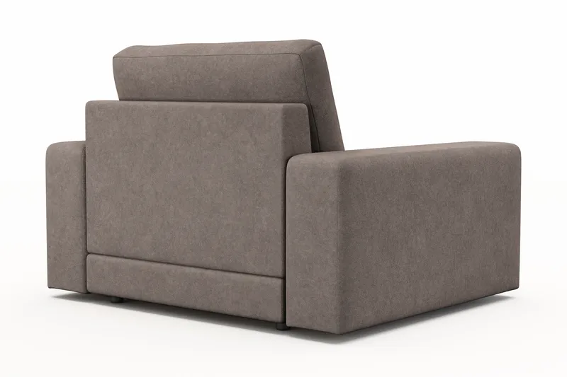 Arken Lyx Syvä Kangasnojatuoli - Ruskea - Huonekalut - Tuoli & nojatuoli - Nojatuoli & lepotuoli